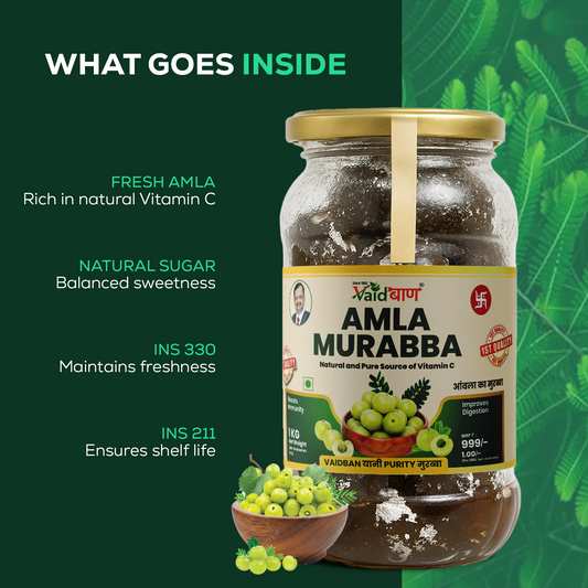 Vaidban Amla Murabba ā Natural Source of Vitamin C for Daily Wellness