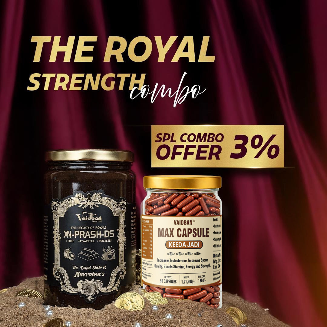The Royal Strength Combo - XN-Prash-DS & Lazab Keeda Jadi | Premium Vitality Pack