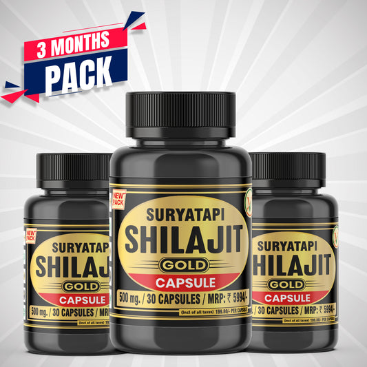 Vaidban Suryatapi Shilajit Gold - 100% Ayurvedic | for Strength, Stamina and Power