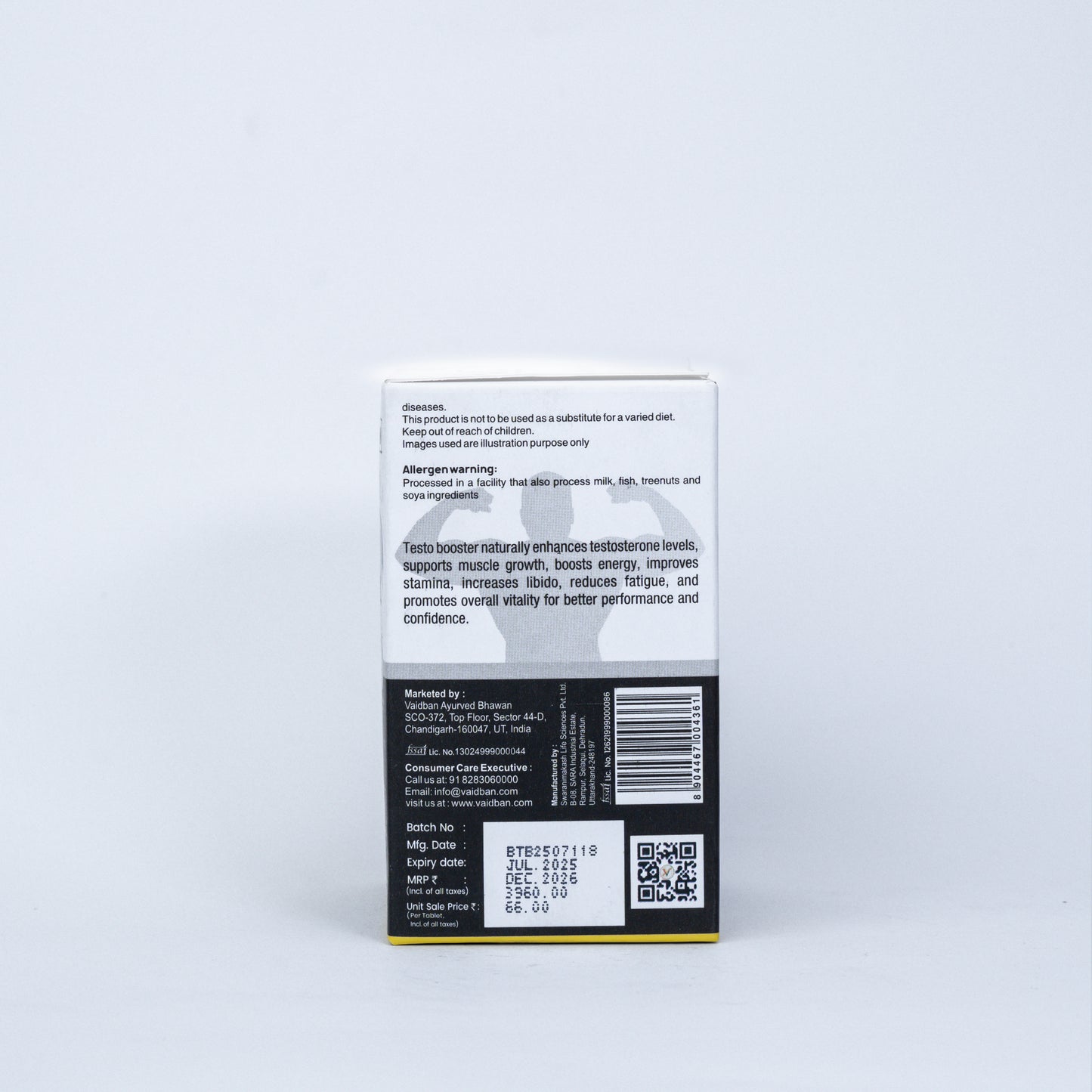 Vaidban Pro Testo Booster – Testosterone & Energy Support Supplement