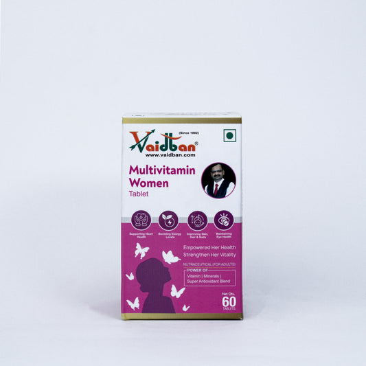 Vaidban Multivitamin Women Tablets – Complete Daily Nutrition for Women's Health & Vitality (60 Tabs)