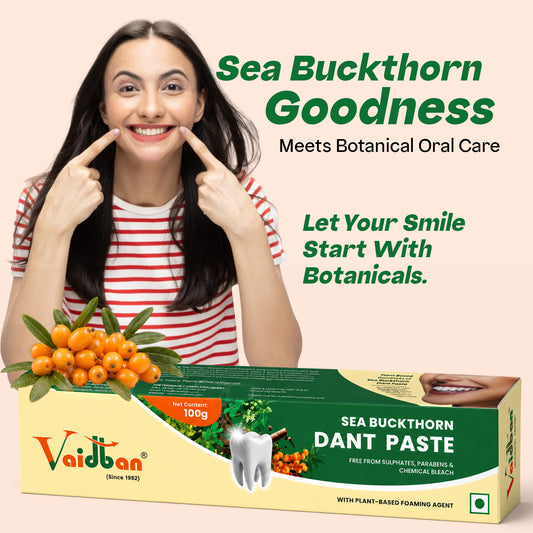 Vaidban Sea Buckthorn Dant Paste – Ayurvedic Toothpaste 100g