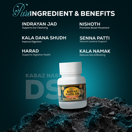 Vaidban Kabaz Nash-DS Capsules – Ayurvedic Relief from Constipation