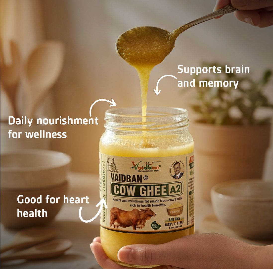 Vaidban A2 Cow Ghee – Traditional Bilona Method 100% Natural