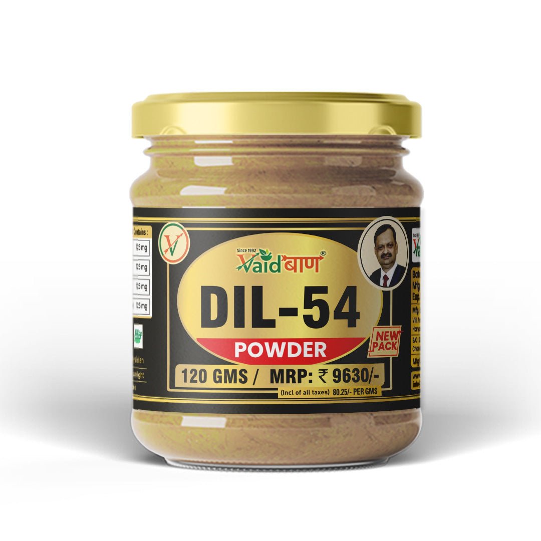 Vaidban DIL-54 Ayurvedic powder 120 g pouch, front of pack