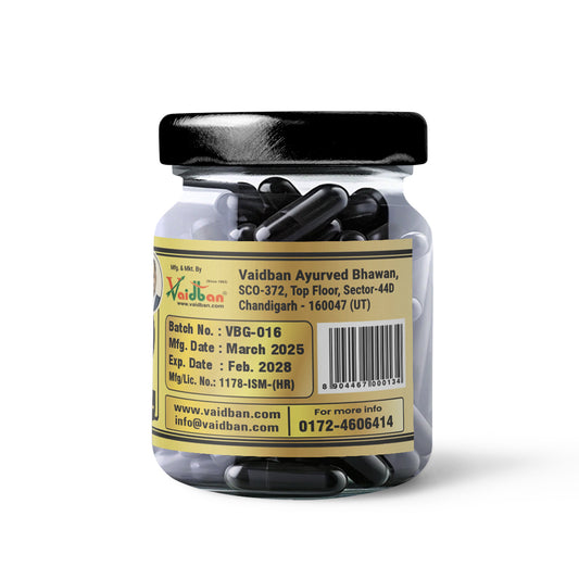 Vaidban Gond Siyah Capsule 500 mg – Kala Gond – Black Gum – For Joint Pain