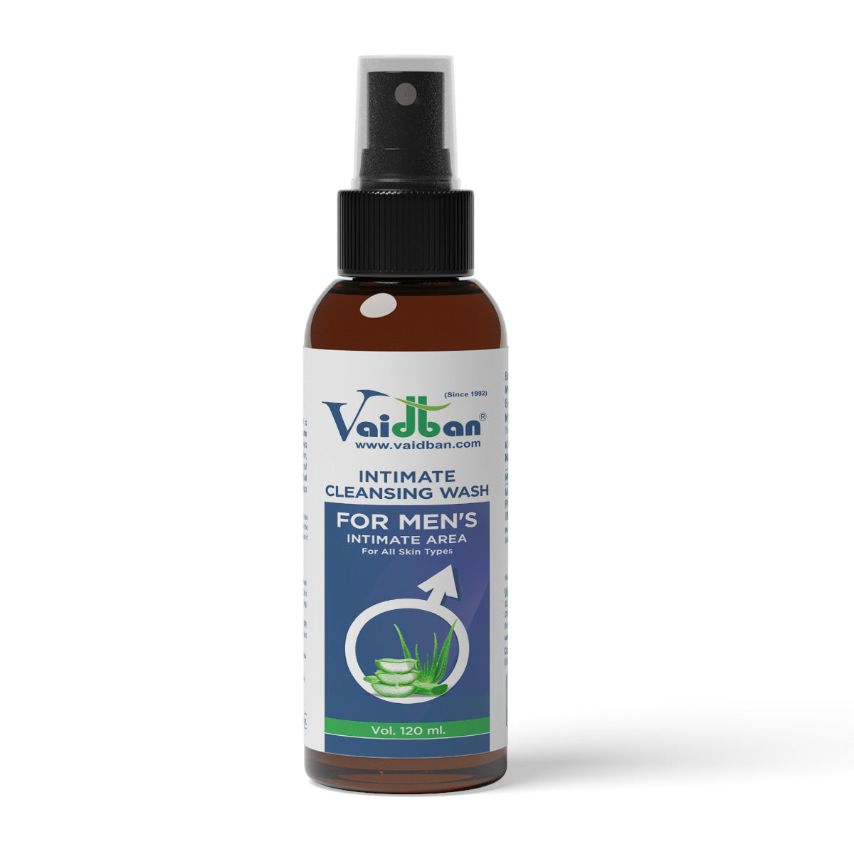Vaidban Intimate Cleansing Wash for Men - 120ml