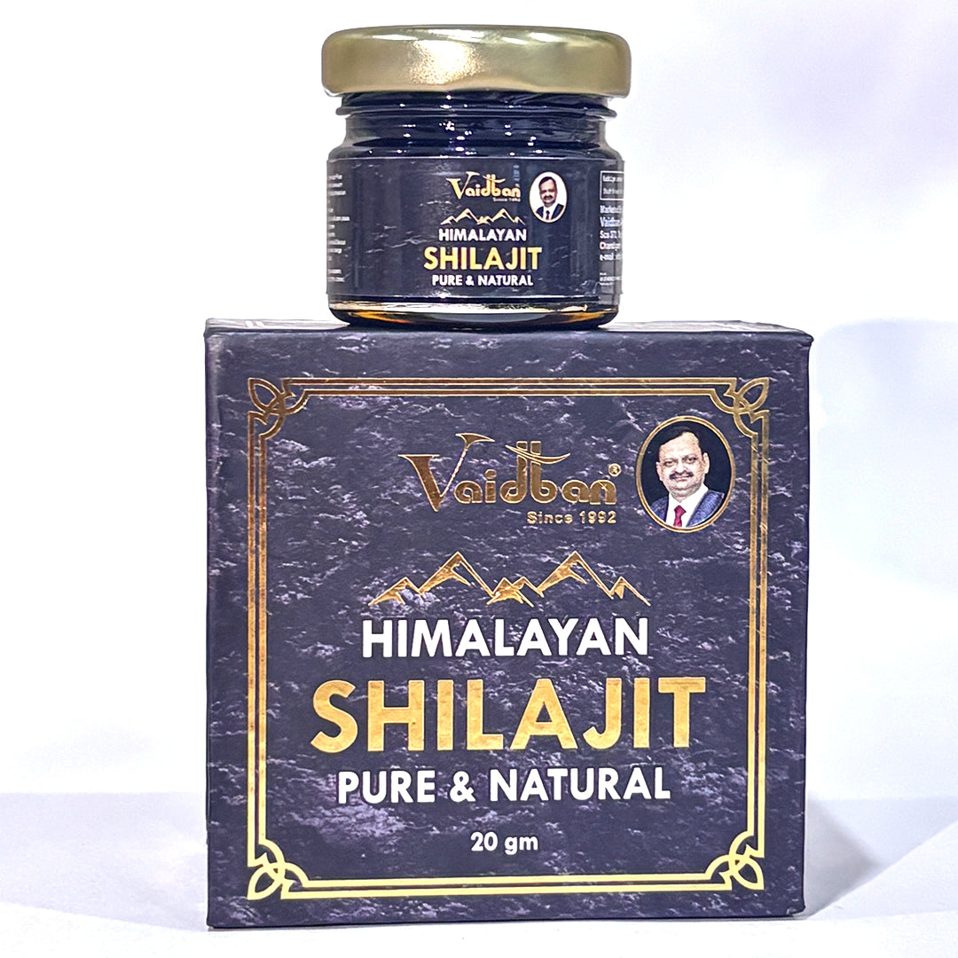 Vaidban Himalayan Shilajit – Pure & Natural Resin (20g) | Strength, Vitality & Immunity Booster