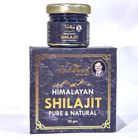 Vaidban Himalayan Shilajit – Pure & Natural Resin (20g) | Strength, Vitality & Immunity Booster