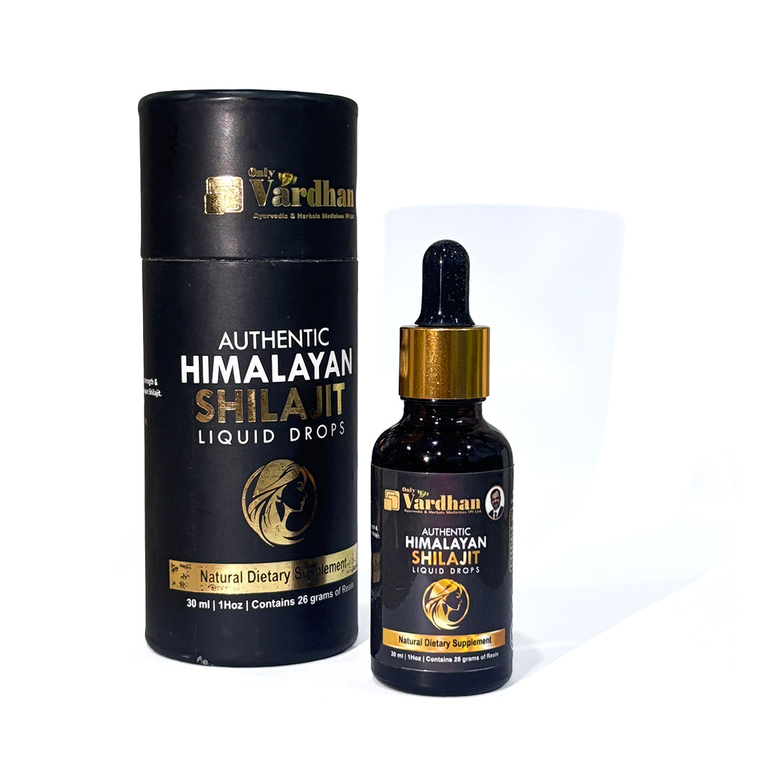 Vardhan Himalayan Shilajit drops, product information panel