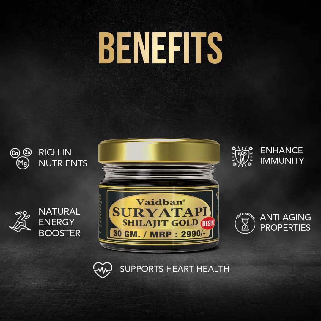 Vaidban Suryatapi Shilajit Gold Resin - 30 gm
