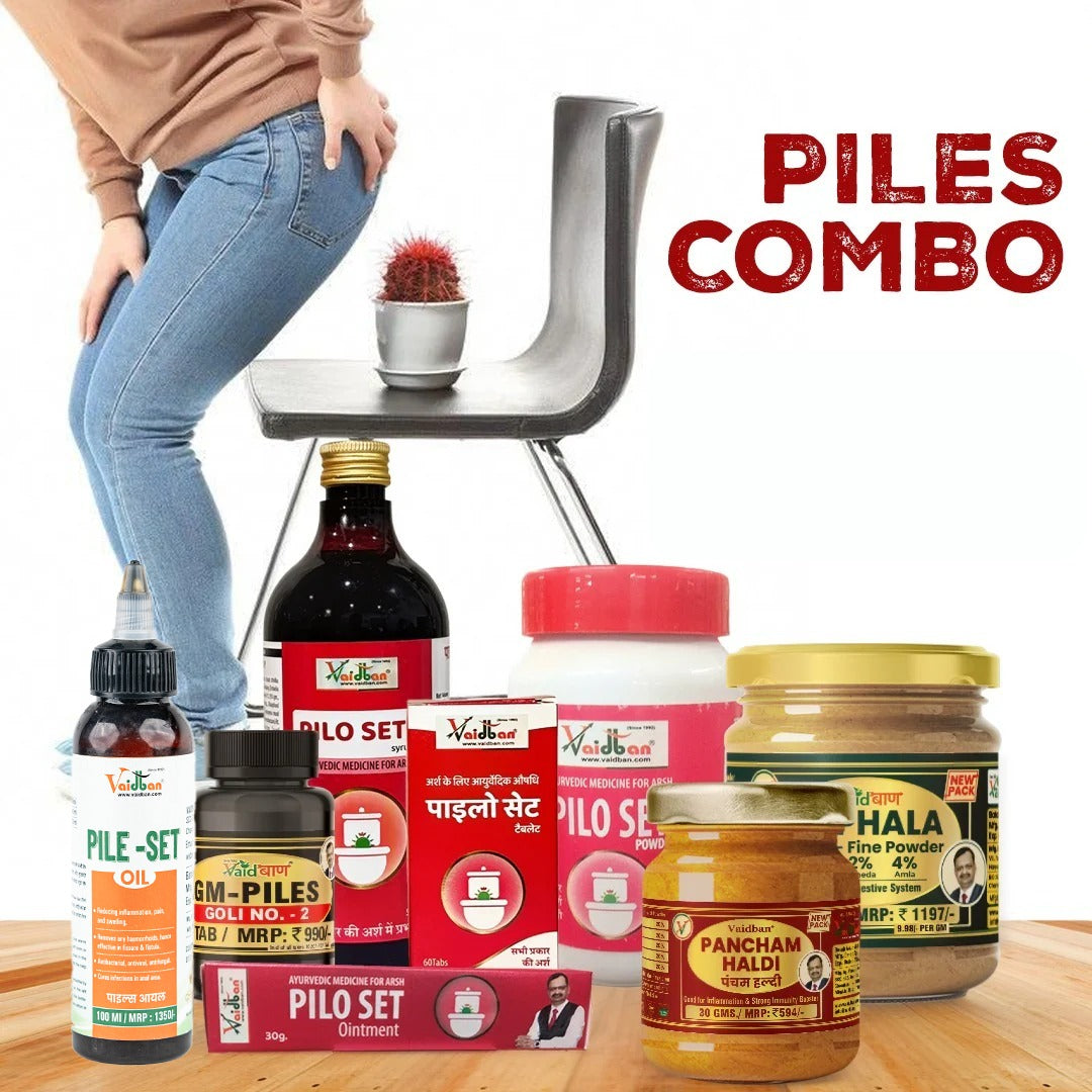 Vaidban Piles Care Combo: Comprehensive Relief and Care for Piles