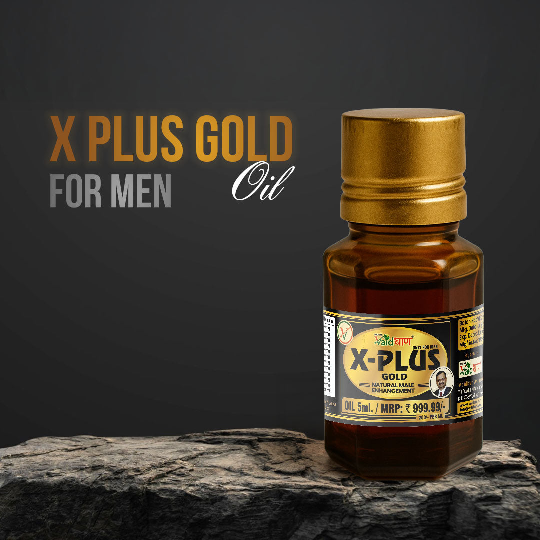 X Plus Gold Oil - Pure Ayurvedic Massage Oil For Men