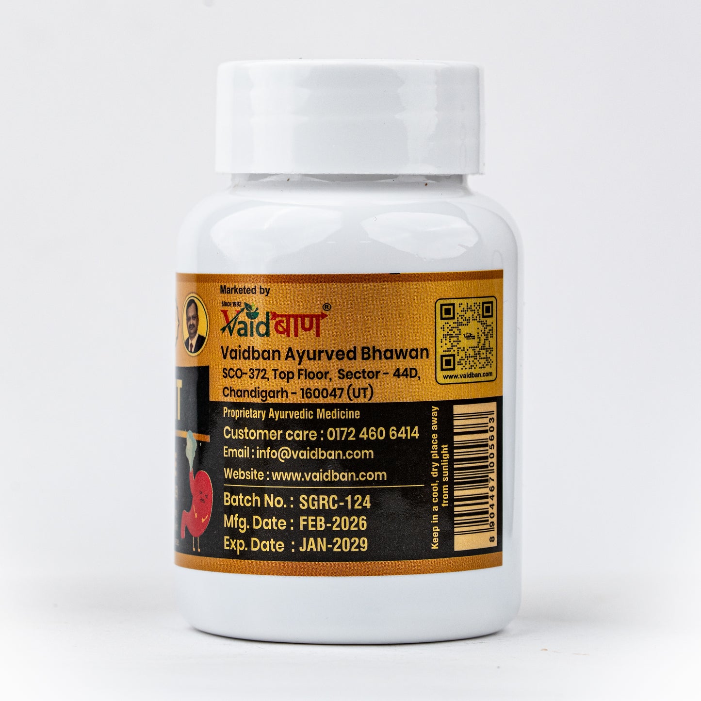 Vaidban Gas Fit Capsule (Gasrid Capsule) – Acidity, Gas & Flatulence Relief