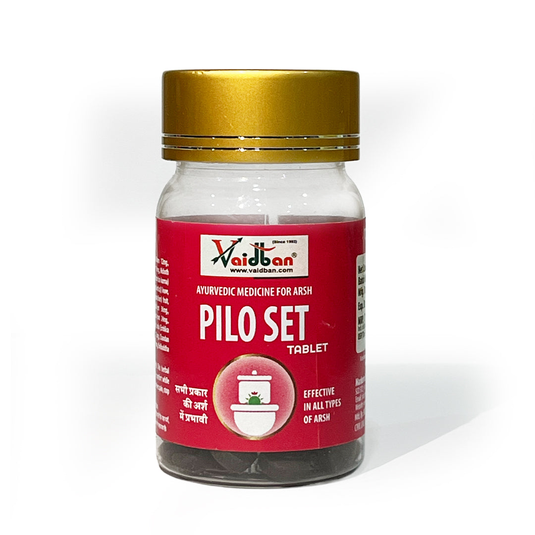 Vaidban Pilo Set Tablet – Ayurvedic Relief for All Types of Piles & Arsh