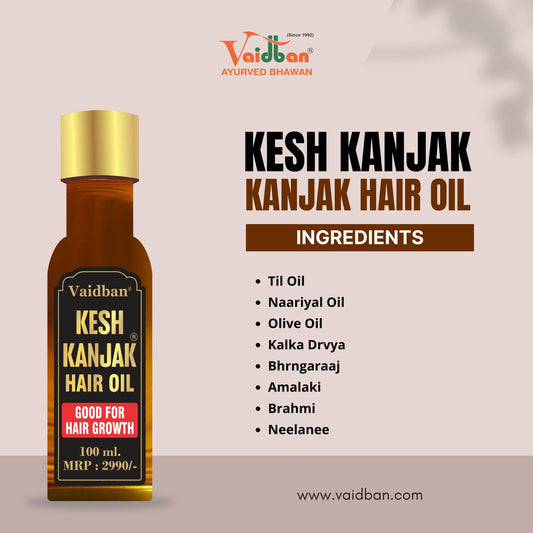 Vaidban Kesh Kanjak Hair Oil - Nourishing Oil for Enhanced Hair Growth