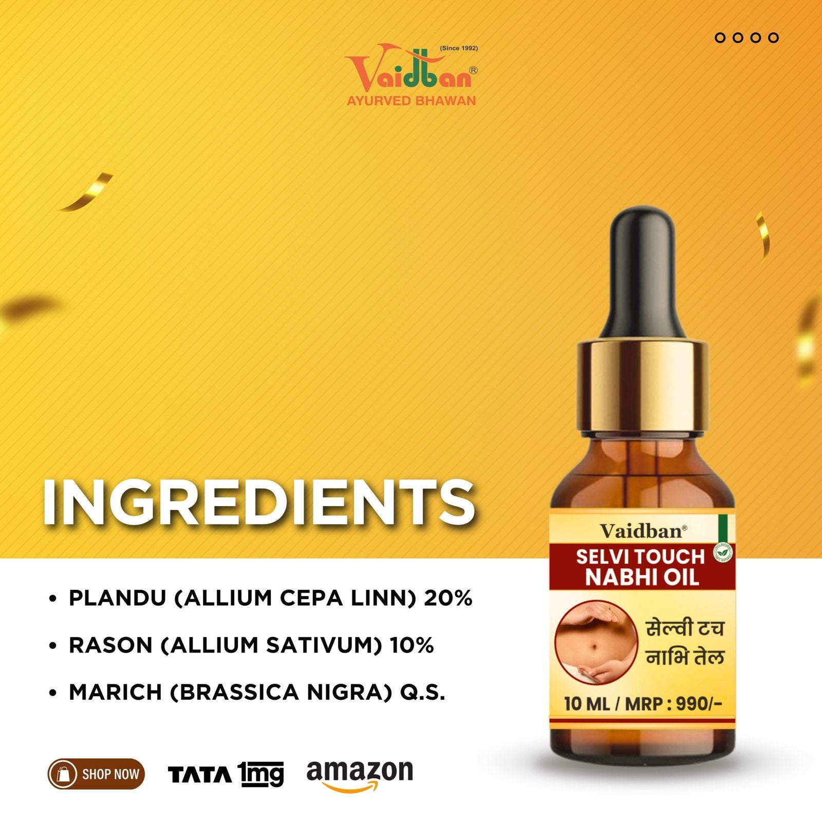 Selvie top nabhi oil