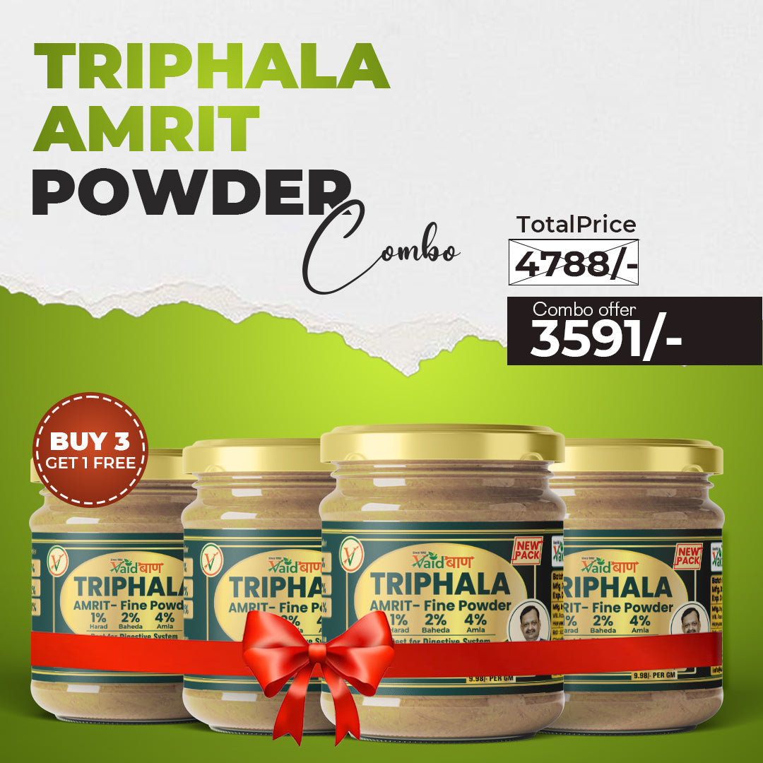 Vaidban Triphala Amrit Fine Powder - Best for Digestion and Complete Wellness