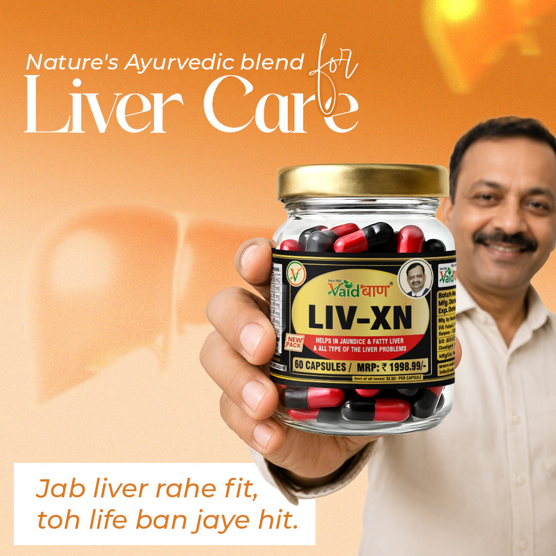 Vaidban LIV-XN Capsules - Advanced Liver Support Supplement for Fatty Liver, Natural Liver Health & Detox, Herbal Formula for Overall Liver Care