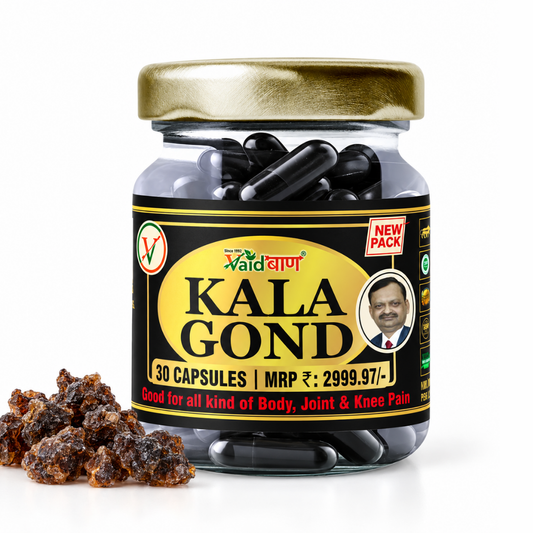 Vaidban Kala Gond Capsules – Ayurvedic Joint & Knee Pain Relief Formula for Stiffness, Joint Comfort & Better Mobility