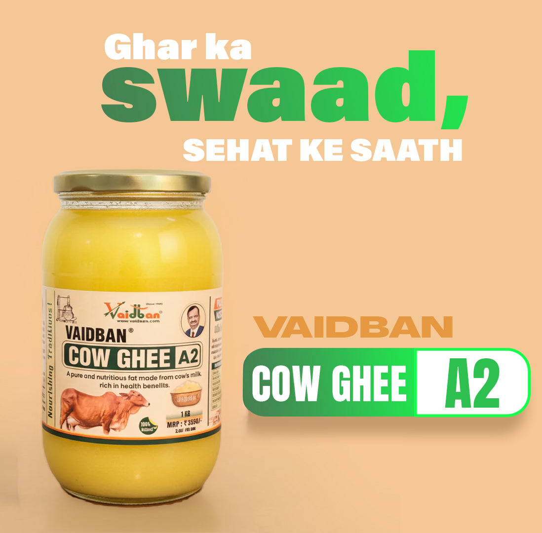Vaidban A2 Cow Ghee – Traditional Bilona Method 100% Natural