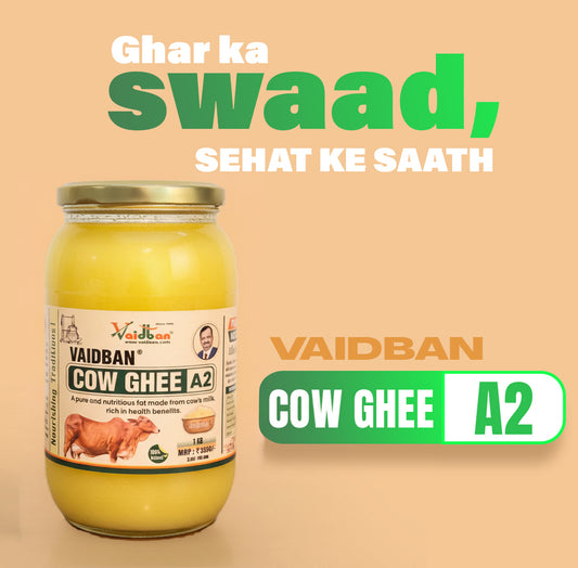Vaidban A2 Cow Ghee – Traditional Bilona Method 100% Natural