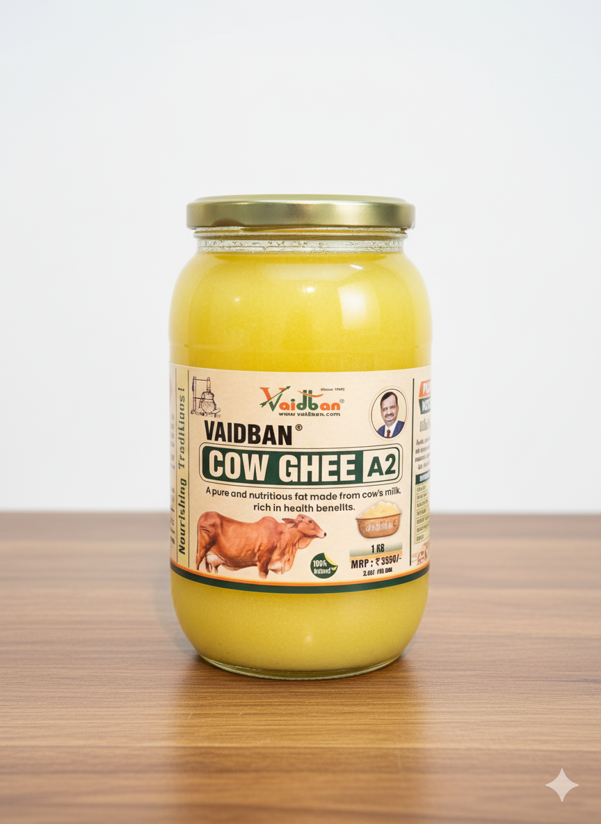 Vaidban A2 Cow Ghee – 100% Natural & Nutritious