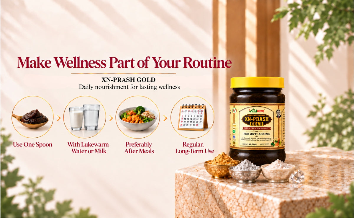 Vaidban XN-Prash Gold – Premium Chyawanprash with Gold Leaf for Energy, Stamina, Vitality & Anti-Ageing