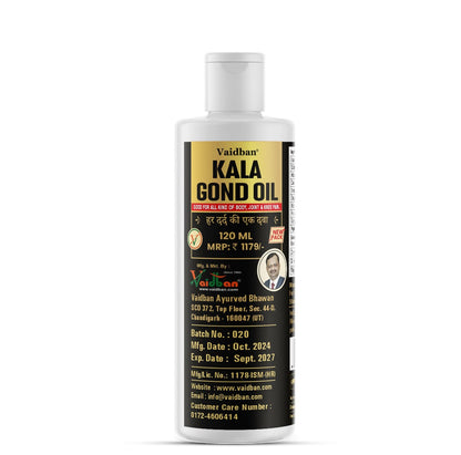 Vaidban Kala Gond Oil - Ayurvedic Joint Pain Massage Oil