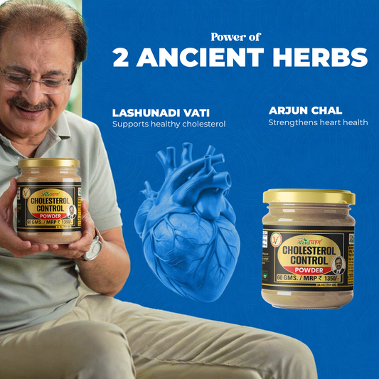 Vaidban Cholesterol Control Powder (60gm) - Ayurvedic Support for Healthy Cholesterol Levels