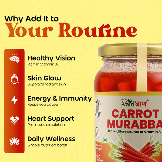 Vaidban Carrot Murabba – Rich Source of Vitamin A for Eye & Skin Health