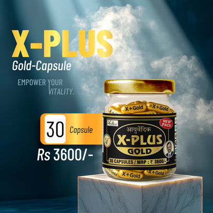 Vaidban X Plus Gold capsules for men, 30 capsule pack front