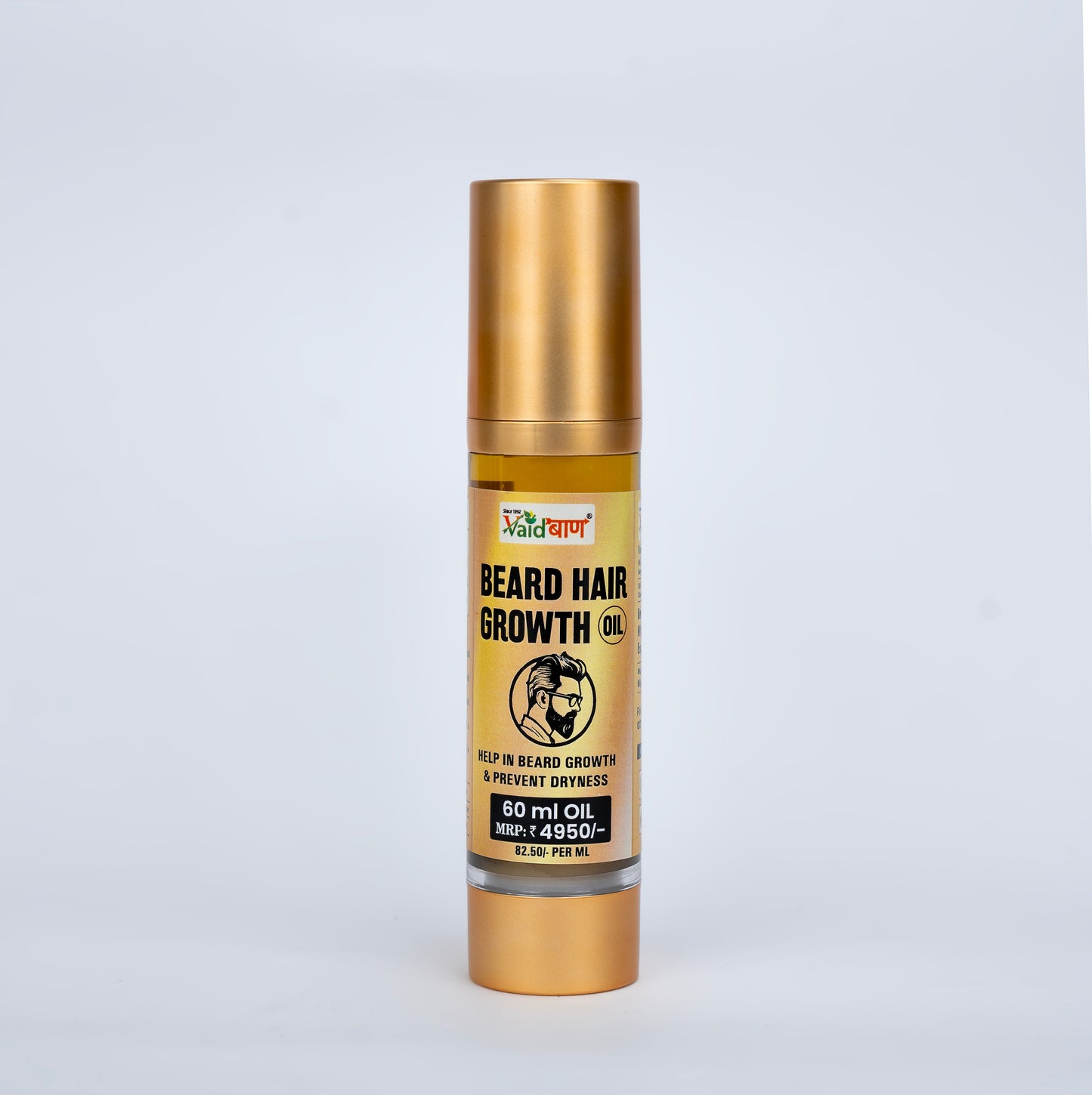 Vaidban Beard Hair Growth Oil – Helps Beard Growth & Prevents Dryness
