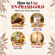 Vaidban XN-Prash Gold – Premium Chyawanprash with Gold Leaf for Energy, Stamina, Vitality & Anti-Ageing