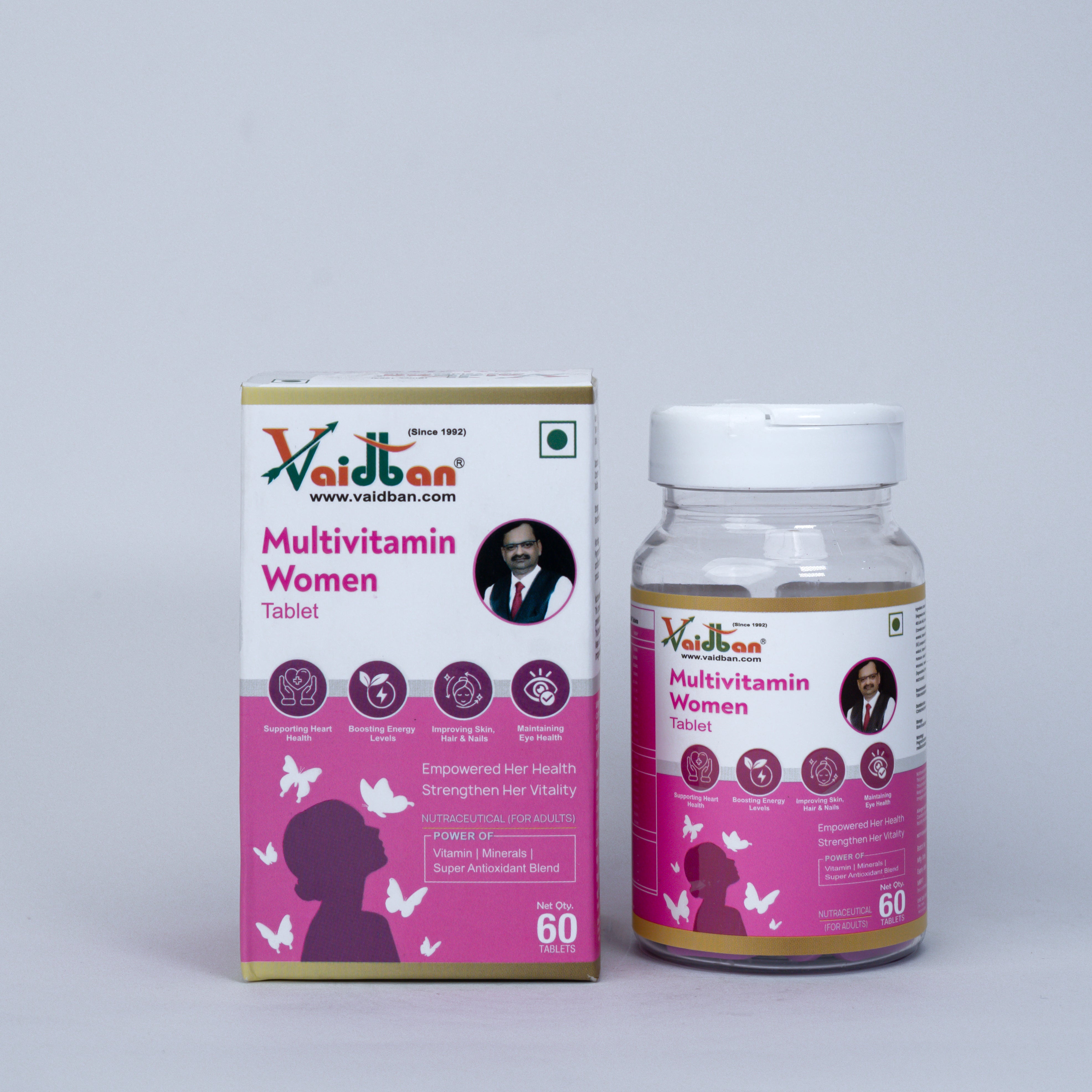 Vaidban Multivitamin Women Tablets – Complete Daily Nutrition for Women's Health & Vitality (60 Tabs)