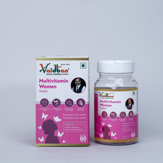 Vaidban Multivitamin Women Tablets – Complete Daily Nutrition for Women's Health & Vitality (60 Tabs)