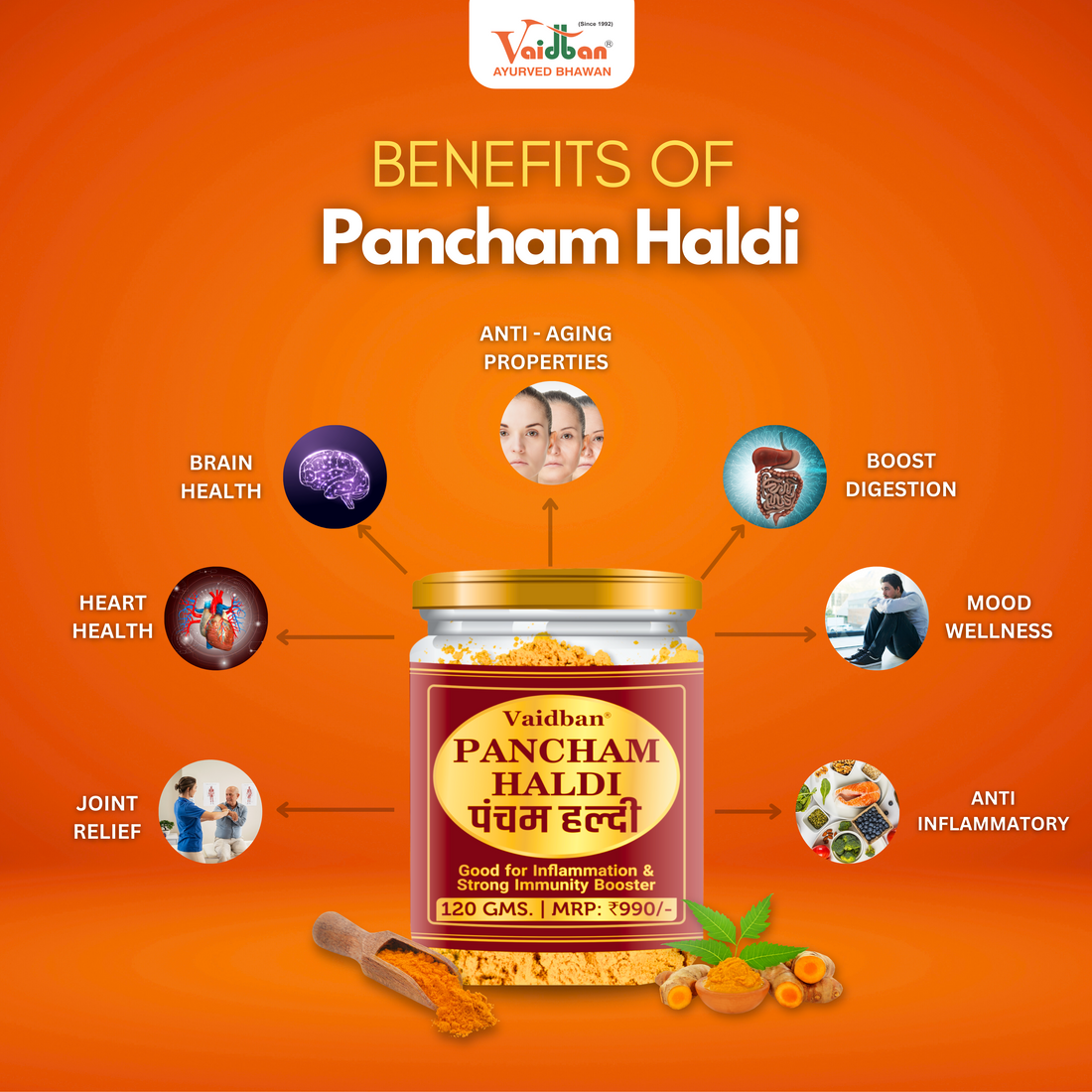Pancham Haldi - Good for inflammation & Strong immunity booster.