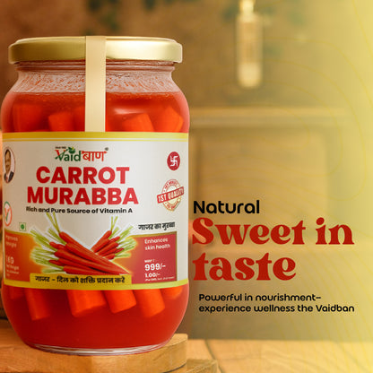 Vaidban Carrot Murabba – Rich Source of Vitamin A for Eye & Skin Health