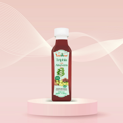 Vaidban Triphala with Aloevera Ras (Juice) - 250 Ml: A Natural and Healthy Drink for Improved Digestion, Boosted Immunity, and Weight Loss