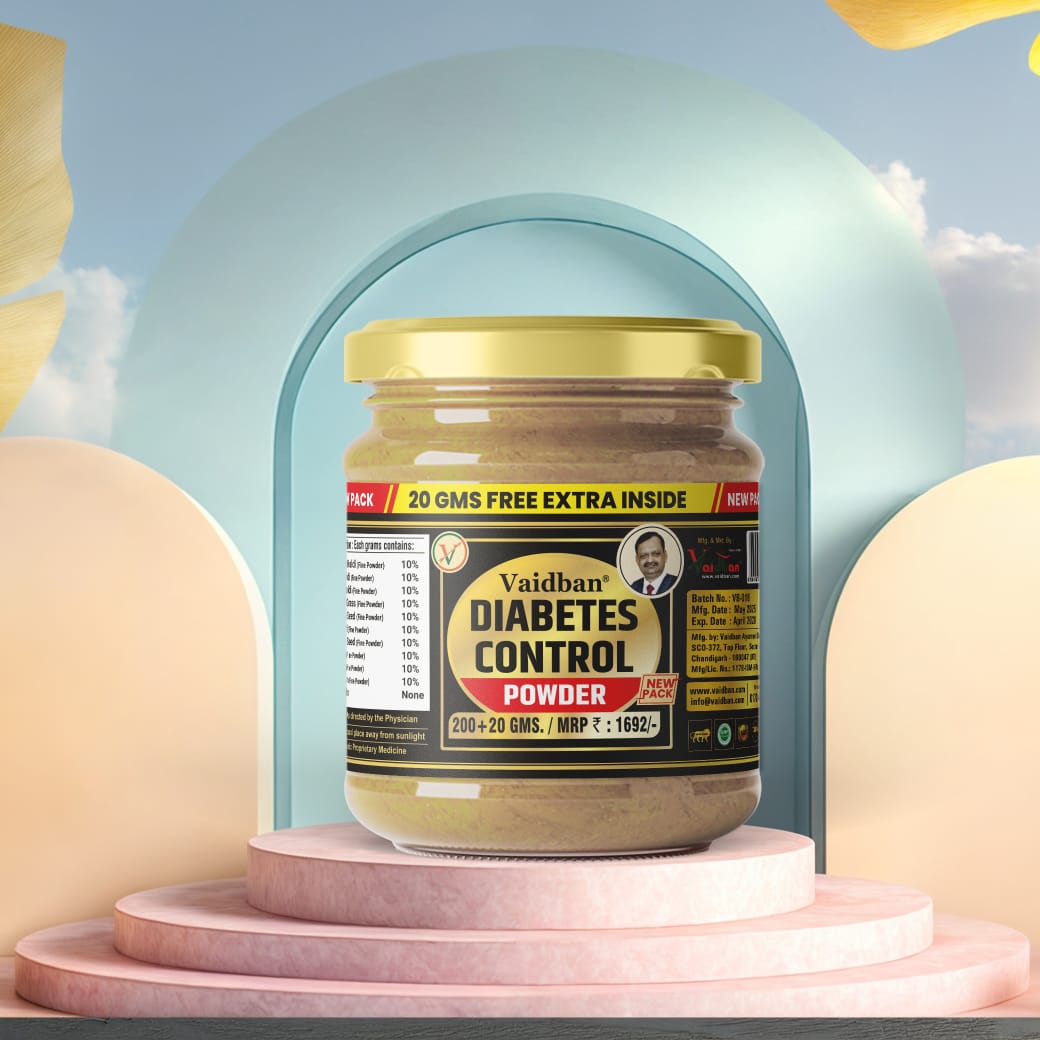 Vaidban Diabetic Control Powder - Natural Ayurvedic Solution for Balanced Blood Sugar Levels