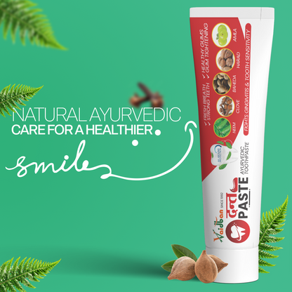 Vaidban Dant Paste - Ayurvedic Toothpaste for Gingivitis & Tooth Sensitivity (100gm) pack