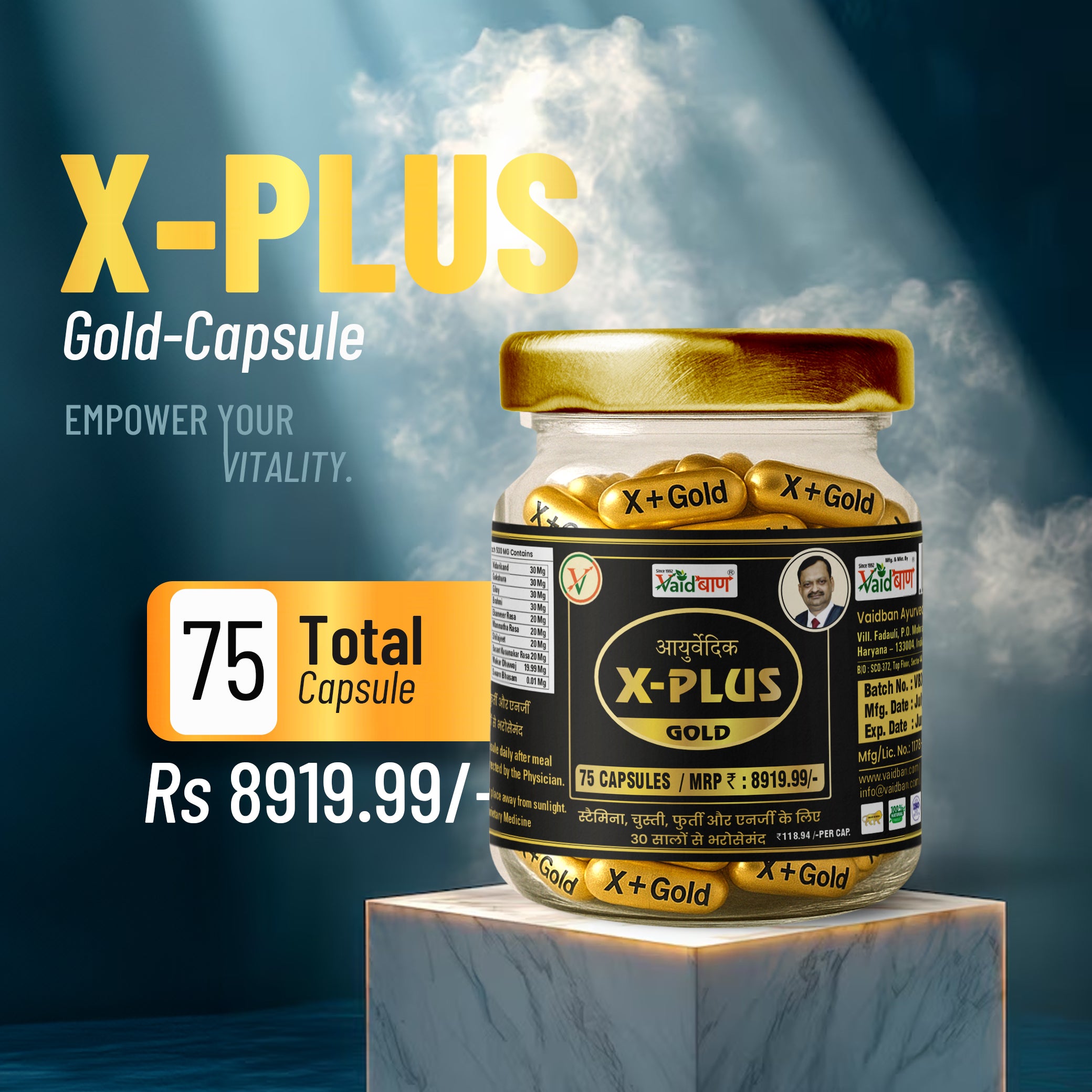 X Plus Gold Capsule – Premium Vitality & Performance Formula