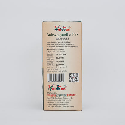 Vaidban Ashwagandha Pak Granules – Boosts Energy, Stamina & Relieves Stress