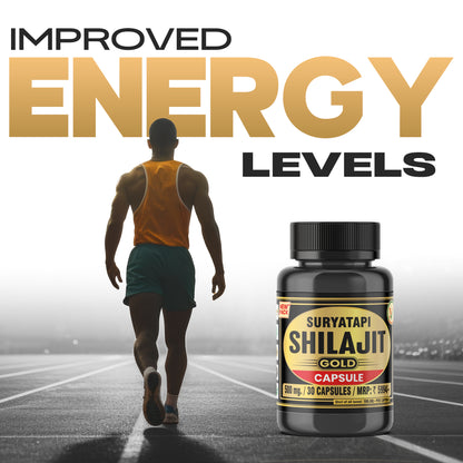 Vaidban Suryatapi Shilajit Gold - 100% Ayurvedic | for Strength, Stamina and Power
