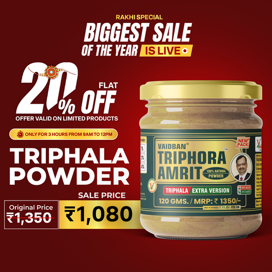 Vaidban Triphora Amrit — Triphala Extra Version / Churna - Best For Digestion