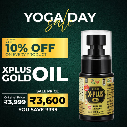 X Plus Gold Oil - Pure Ayurvedic Massage Oil For Men