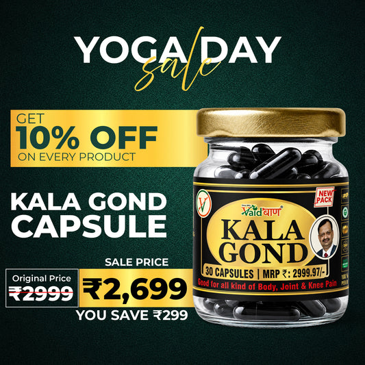 Vaidban Kala Gond Capsule - Pain Relief Capsule | Knee Pain