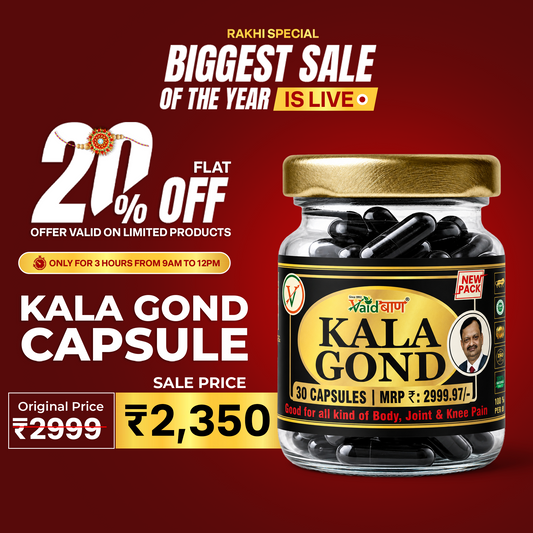 Vaidban Kala Gond Capsule - Pain Relief Capsule | Knee Pain