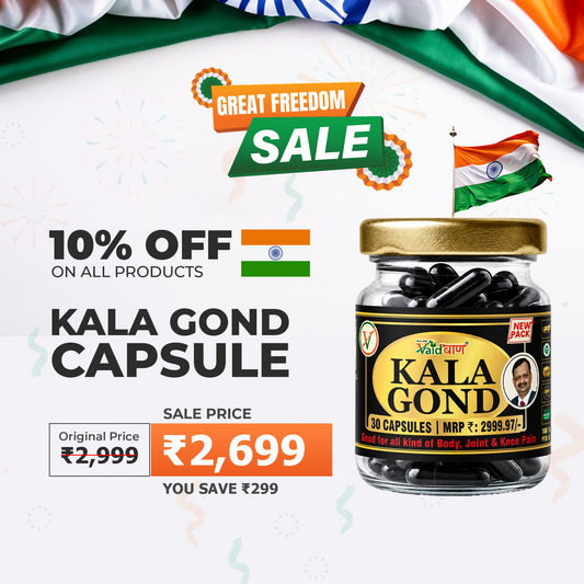 Vaidban Kala Gond Capsule - Pain Relief Capsule | Knee Pain