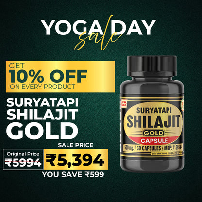 Vaidban Suryatapi Shilajit Gold - 100% Ayurvedic | for Strength, Stamina and Power